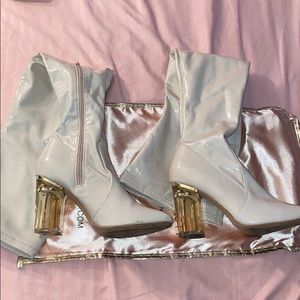 Fashion Nova thigh high boots